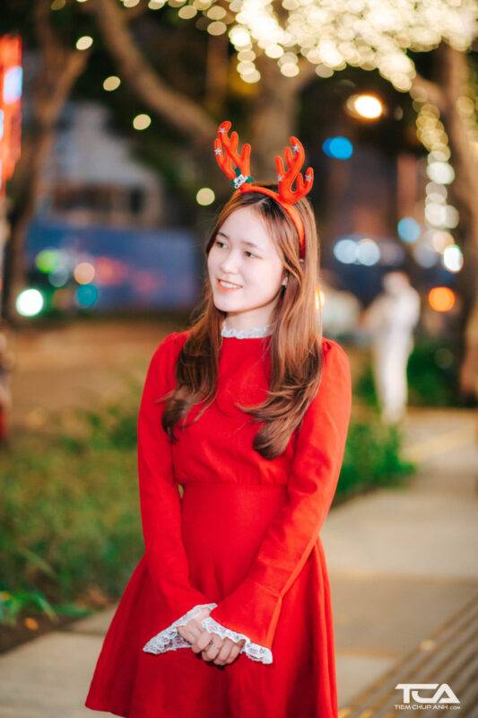 chụp ảnh noel cùng người yêu