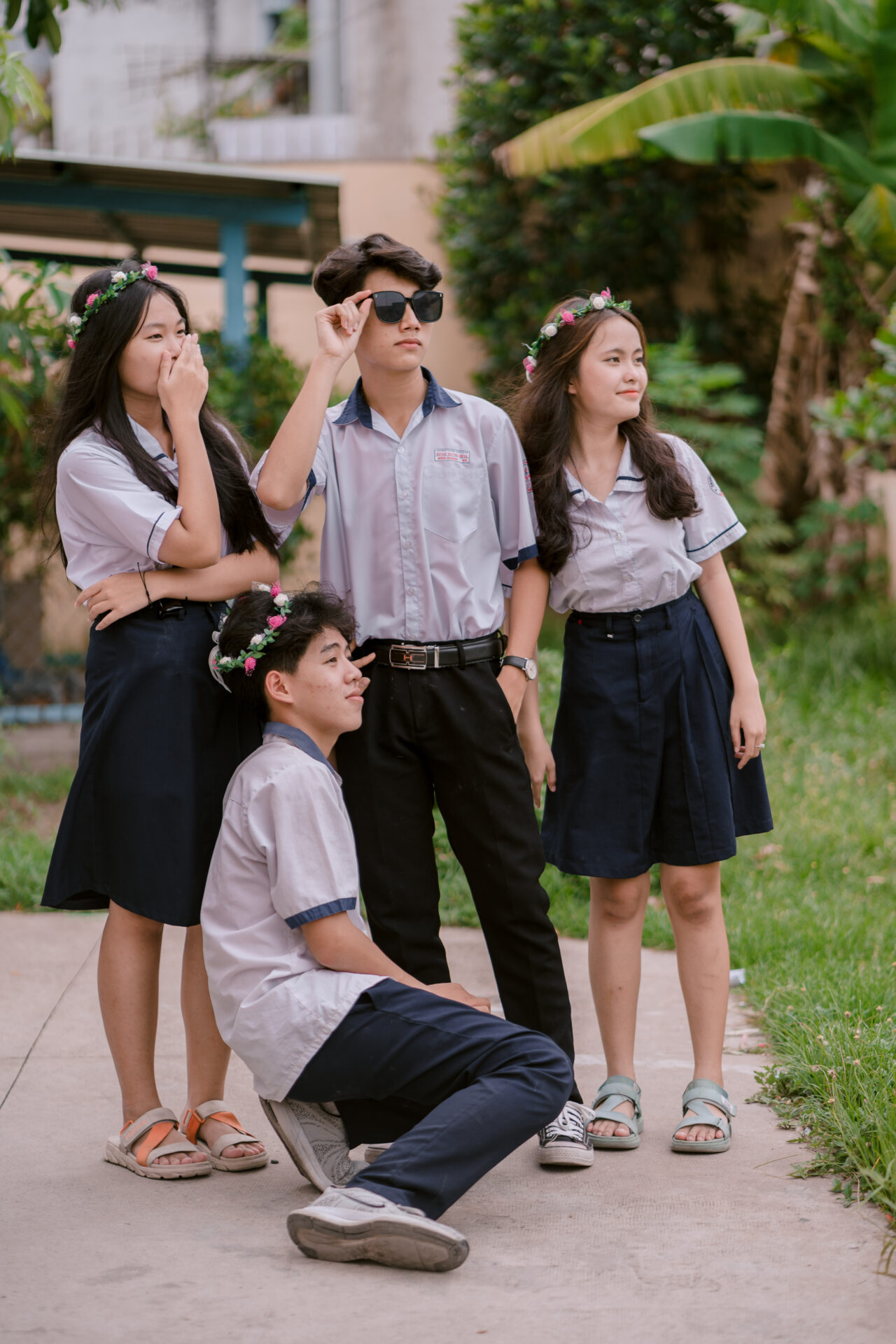 chụp ảnh kỷ yếu theo nhóm
