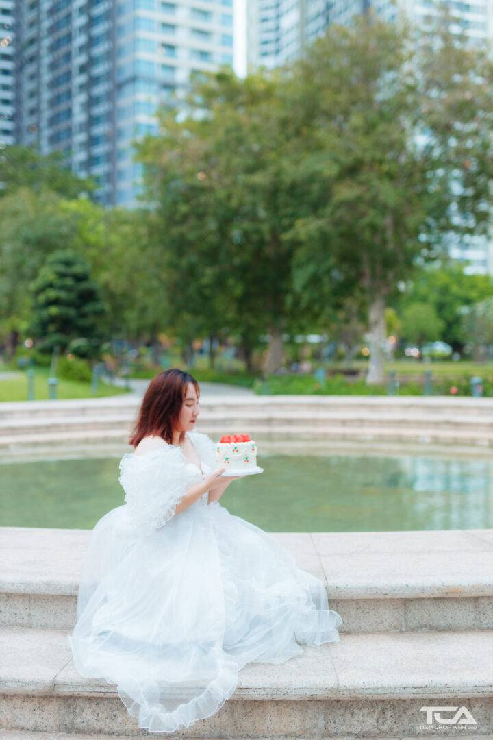 chụp ảnh bánh sinh nhật