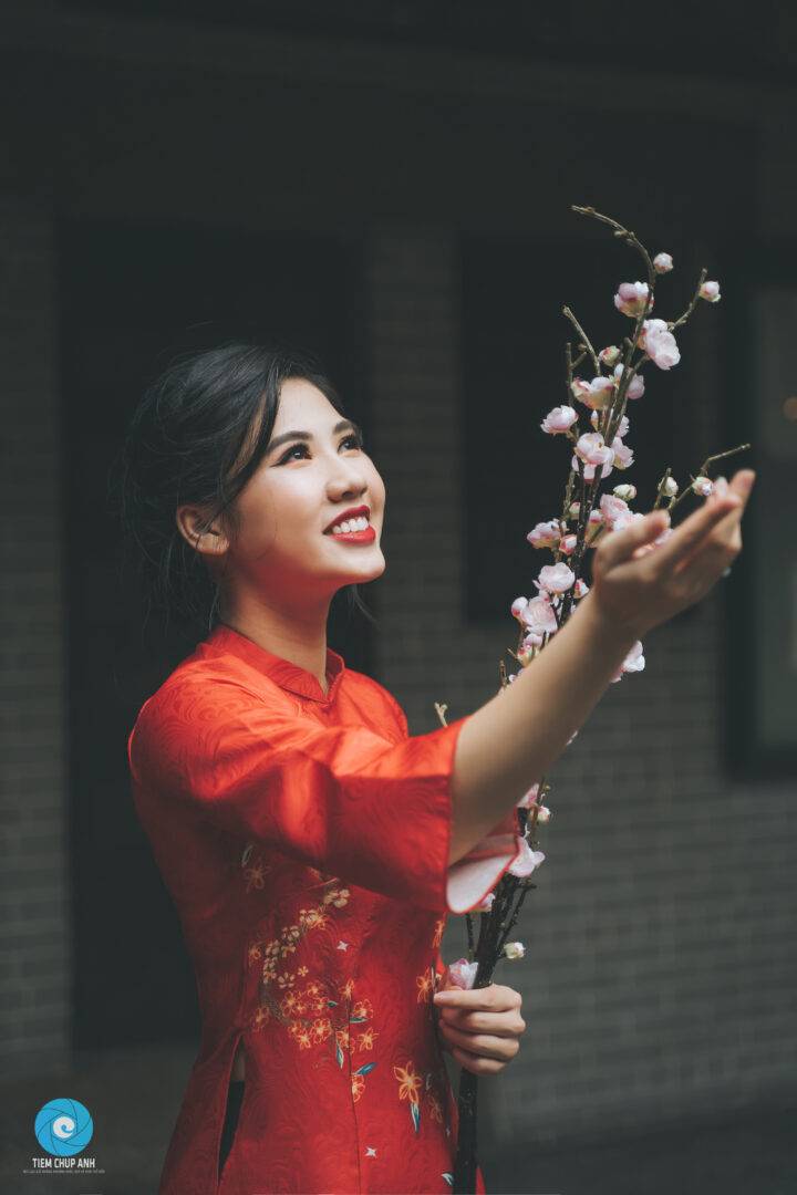 chụp hình áo dài xưa