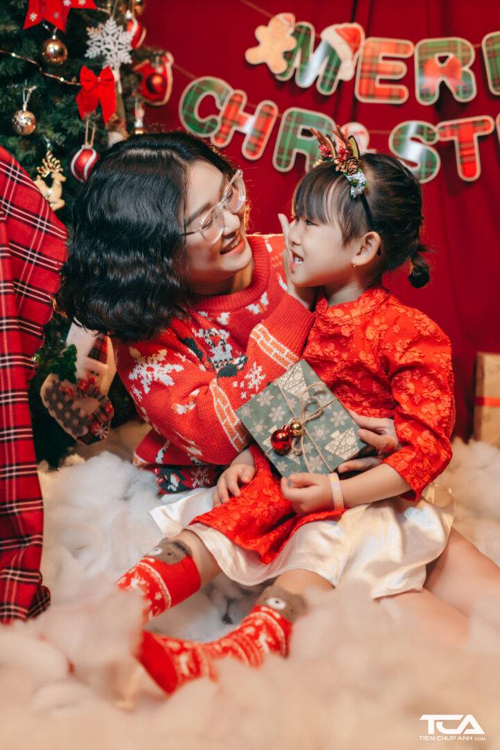 kiểu chụp hình giáng sinh đẹp