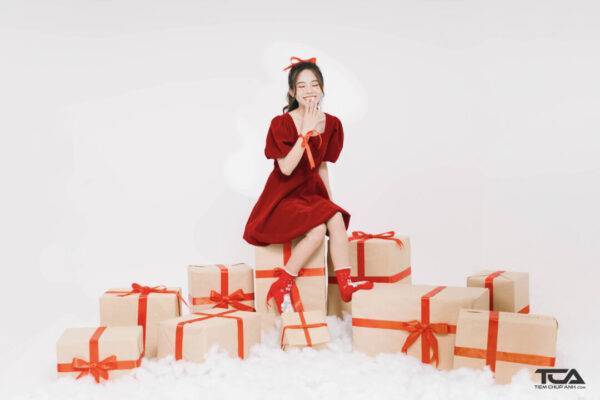 tạo dáng chụp ảnh giáng sinh