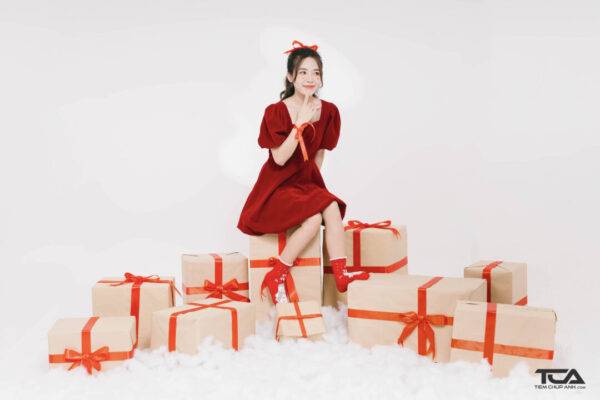 tạo dáng chụp ảnh giáng sinh