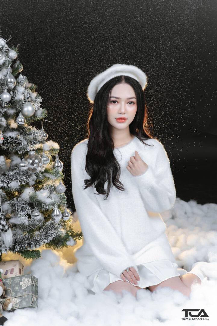 tạo dáng chụp hình giáng sinh