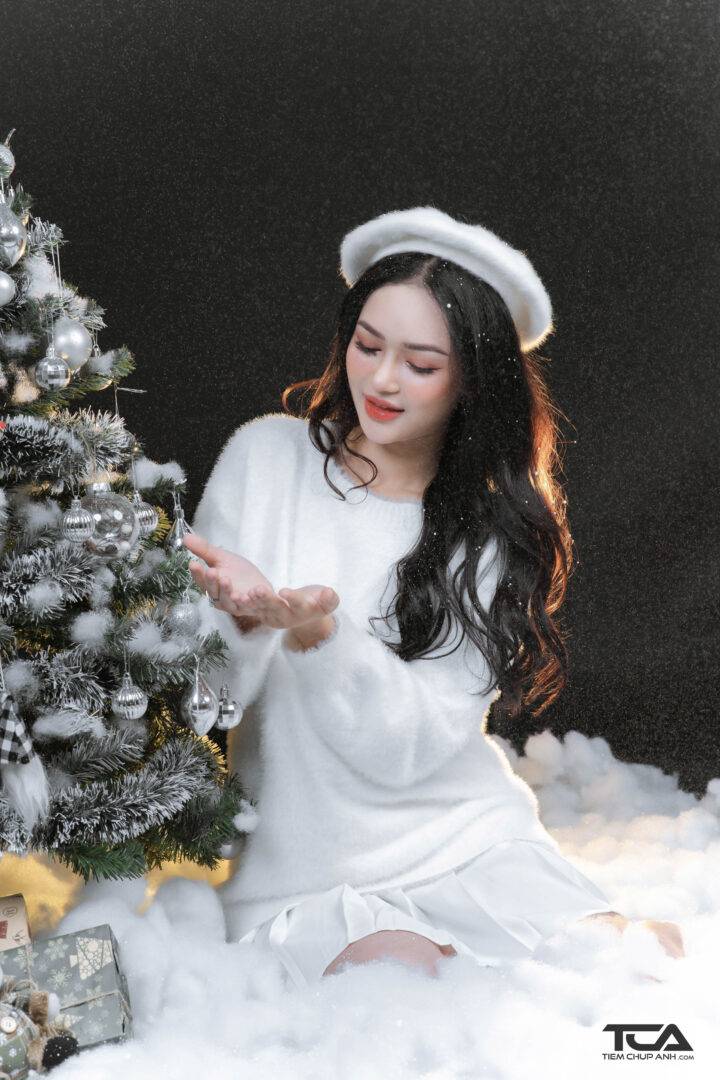 cách tạo dáng chụp noel buồn