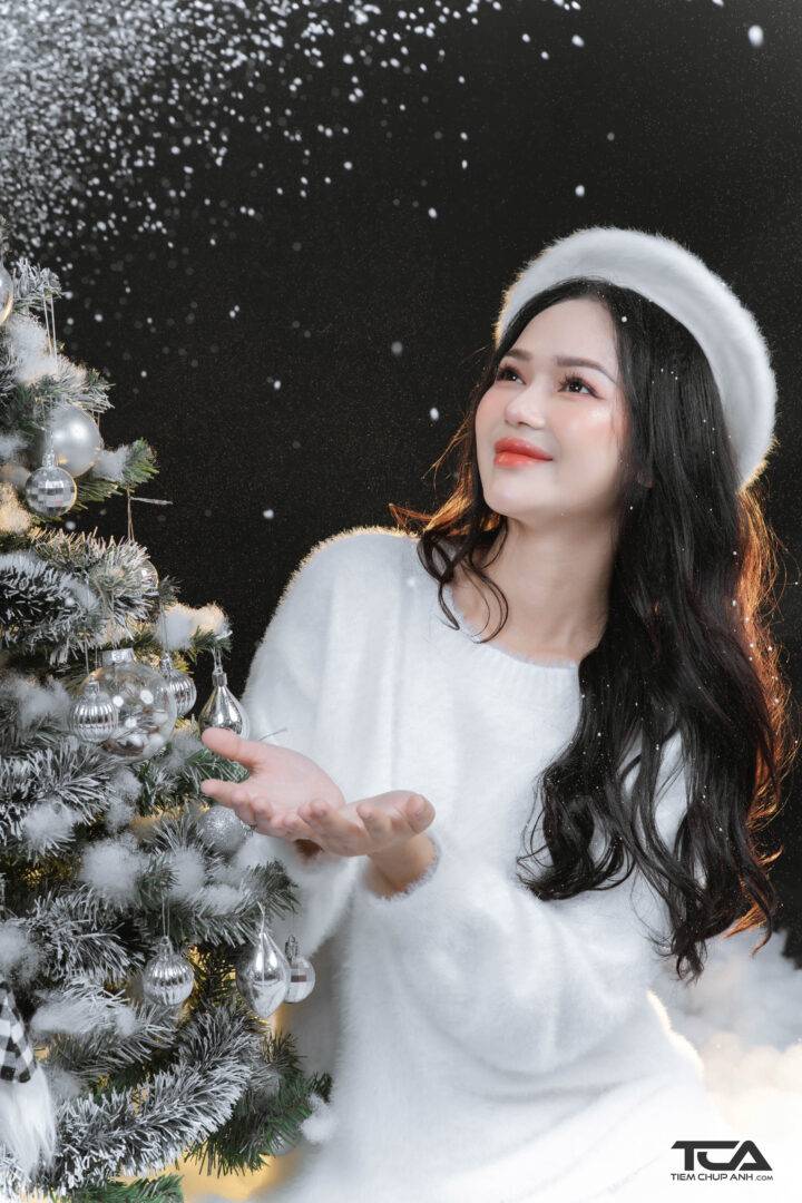 tạo dáng chụp ảnh giáng sinh