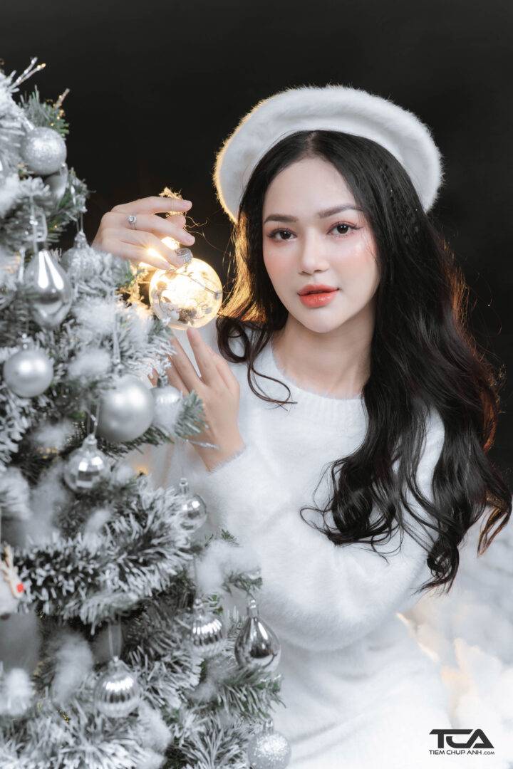 tạo dáng chụp noel