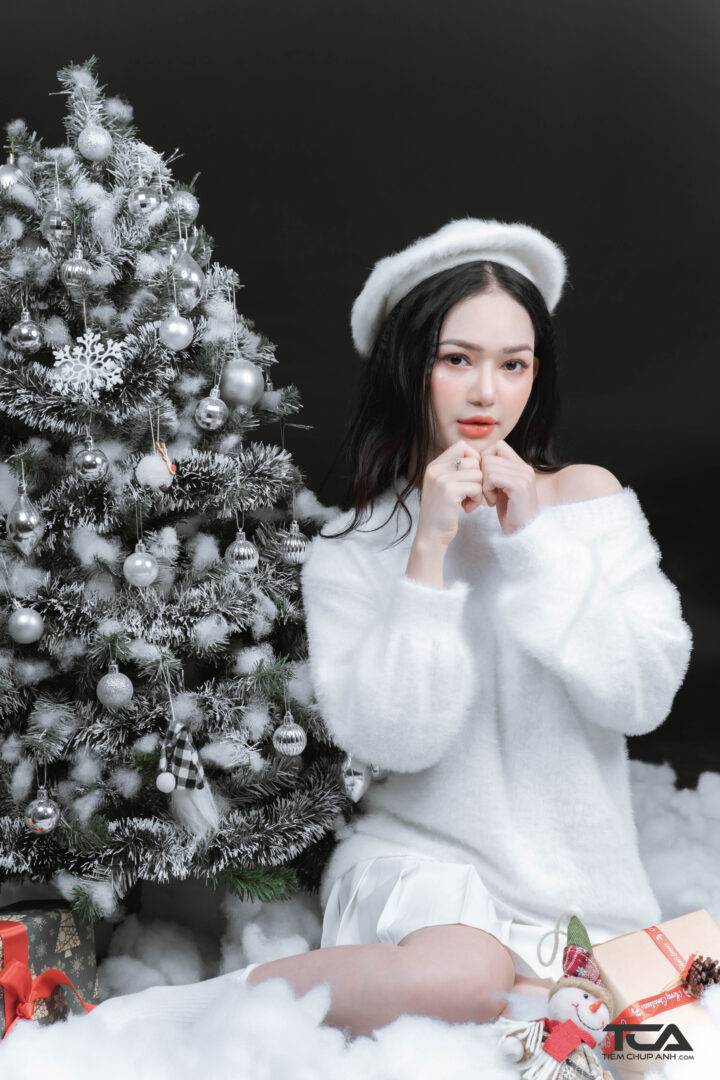 tạo dáng chụp hình giáng sinh