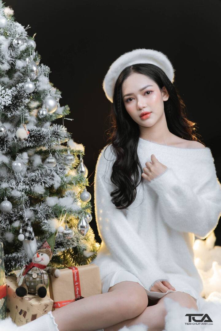 cách tạo dáng chụp ảnh giáng sinh đẹp