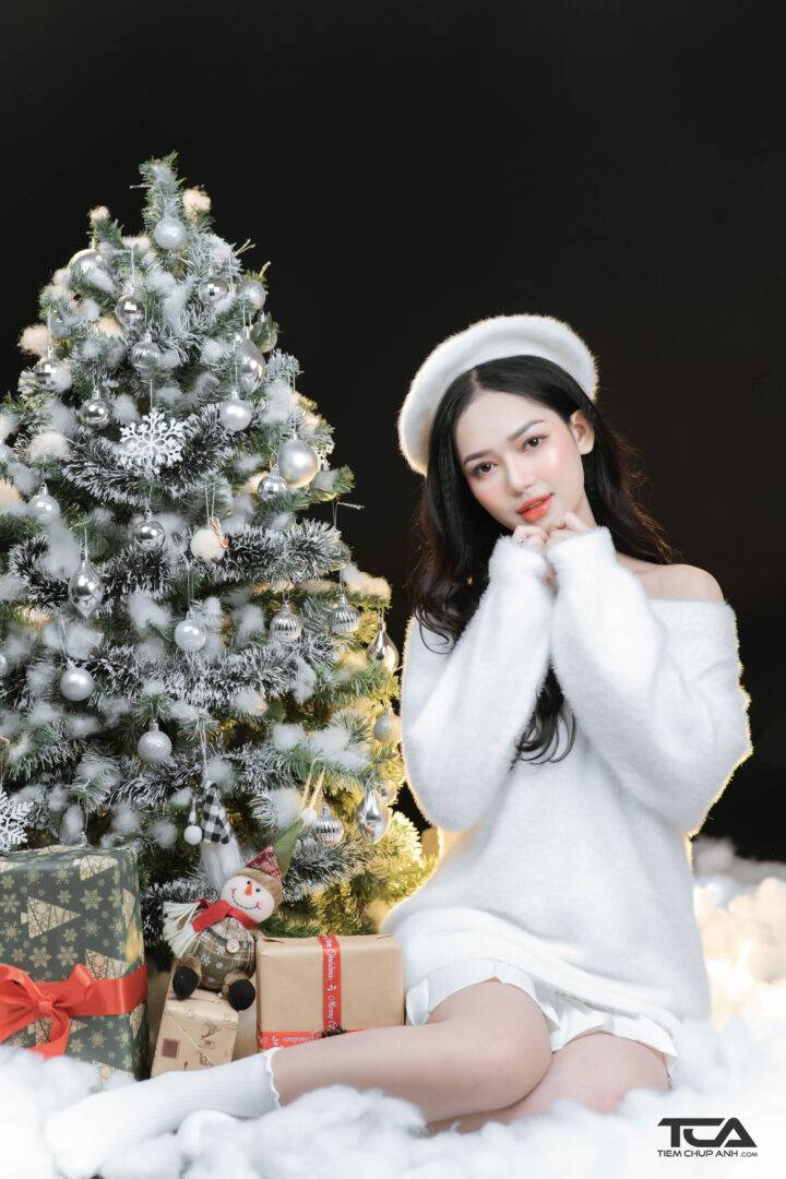 tạo dáng chụp giáng sinh