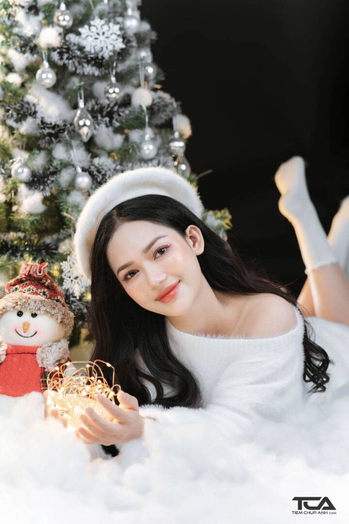 tạo dáng chụp noel