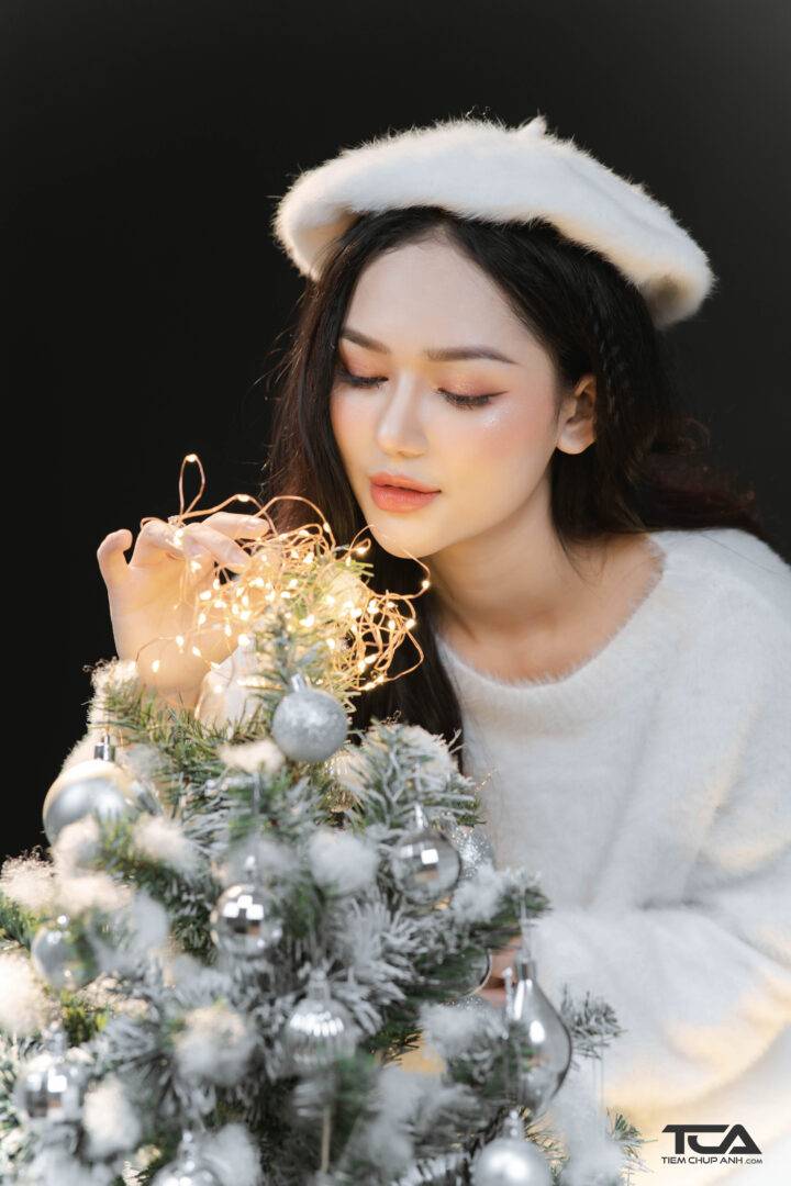 tạo dáng chụp giáng sinh