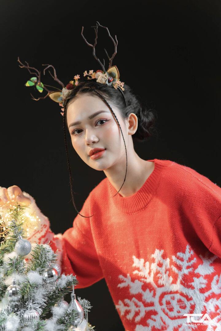 tạo dáng chụp giáng sinh