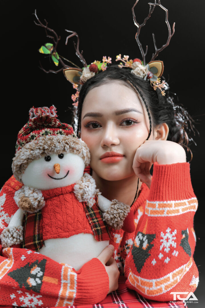 tạo dáng chụp hình giáng sinh