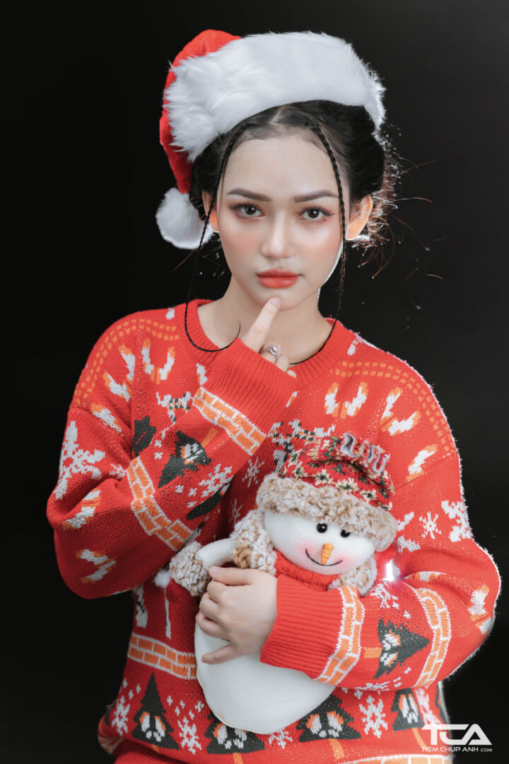 tạo dáng chụp ảnh giáng sinh