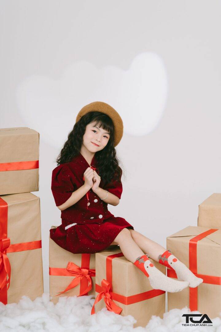 chụp hình giáng sinh cho bé