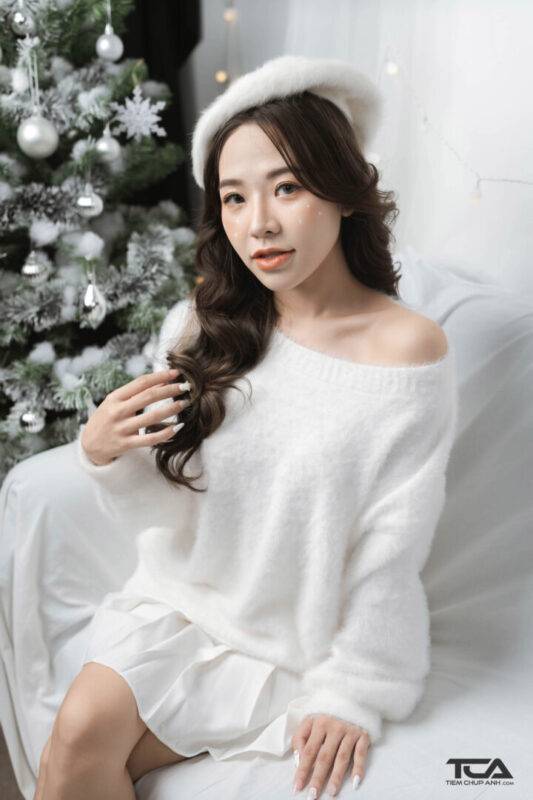 tạo dáng concept chụp ảnh noel