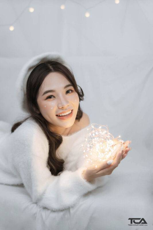 tạo dáng concept chụp ảnh noel