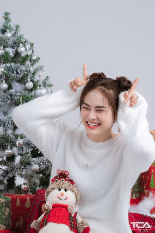 cách tạo dáng chụp noel
