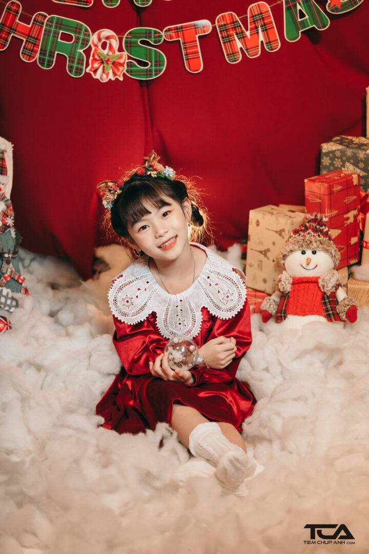 chụp ảnh giáng sinh cho bé