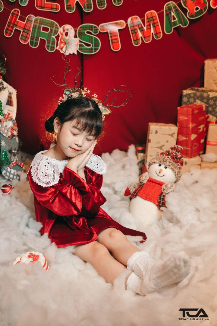 chụp hình giáng sinh cho bé