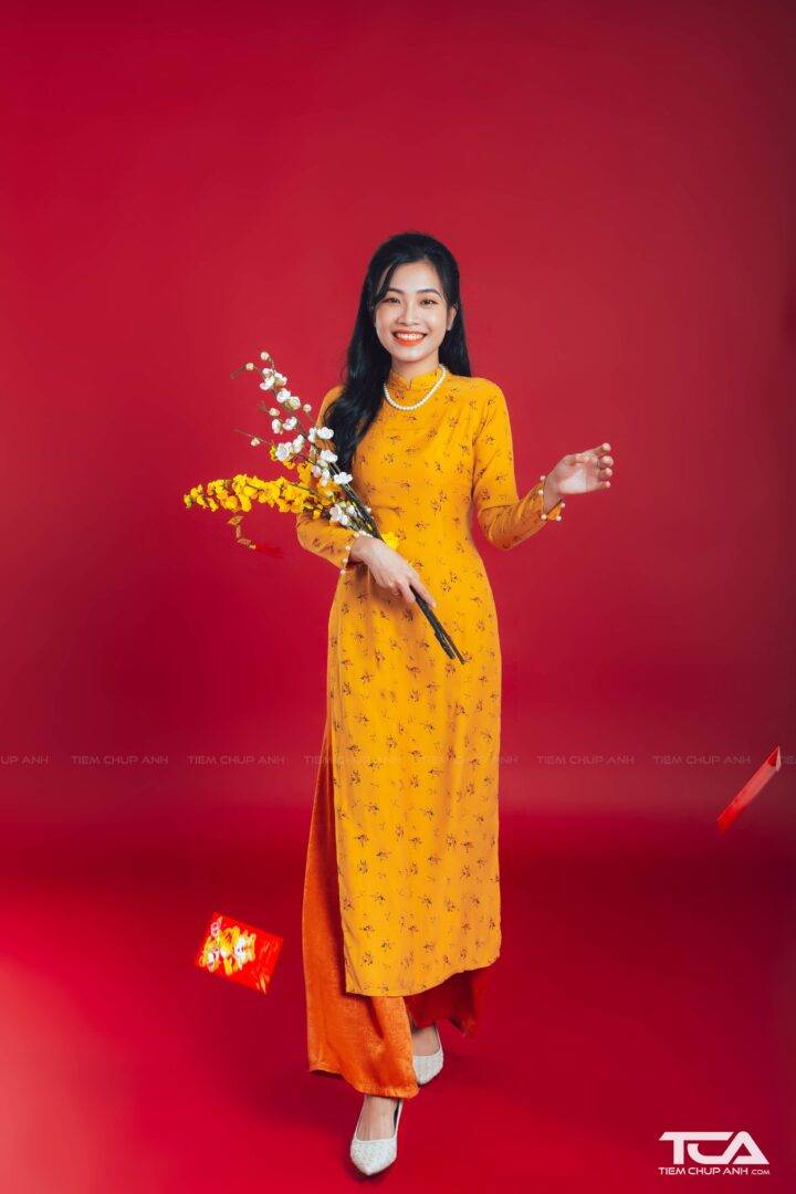 decor chụp tết