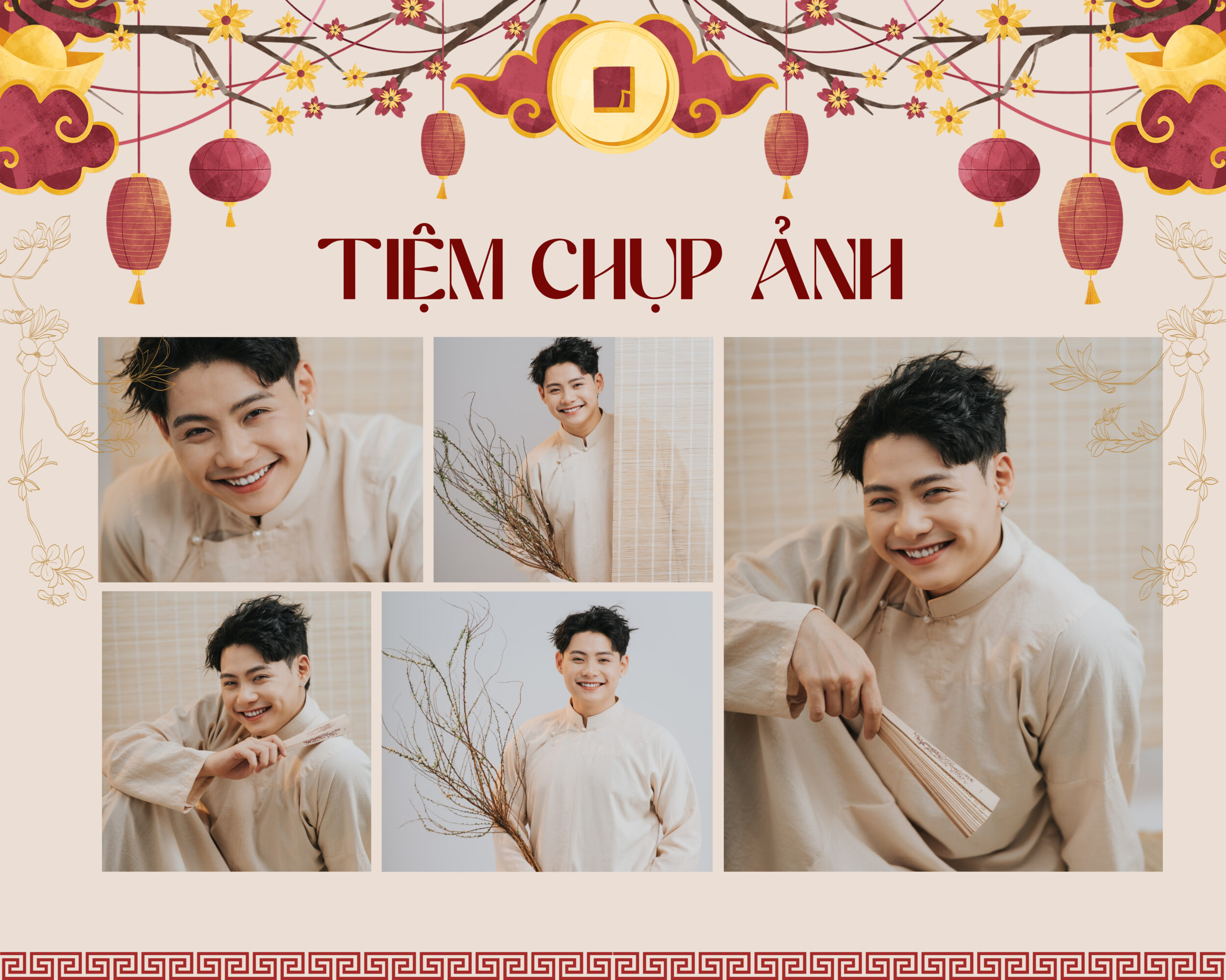 chụp hình tết cho nam