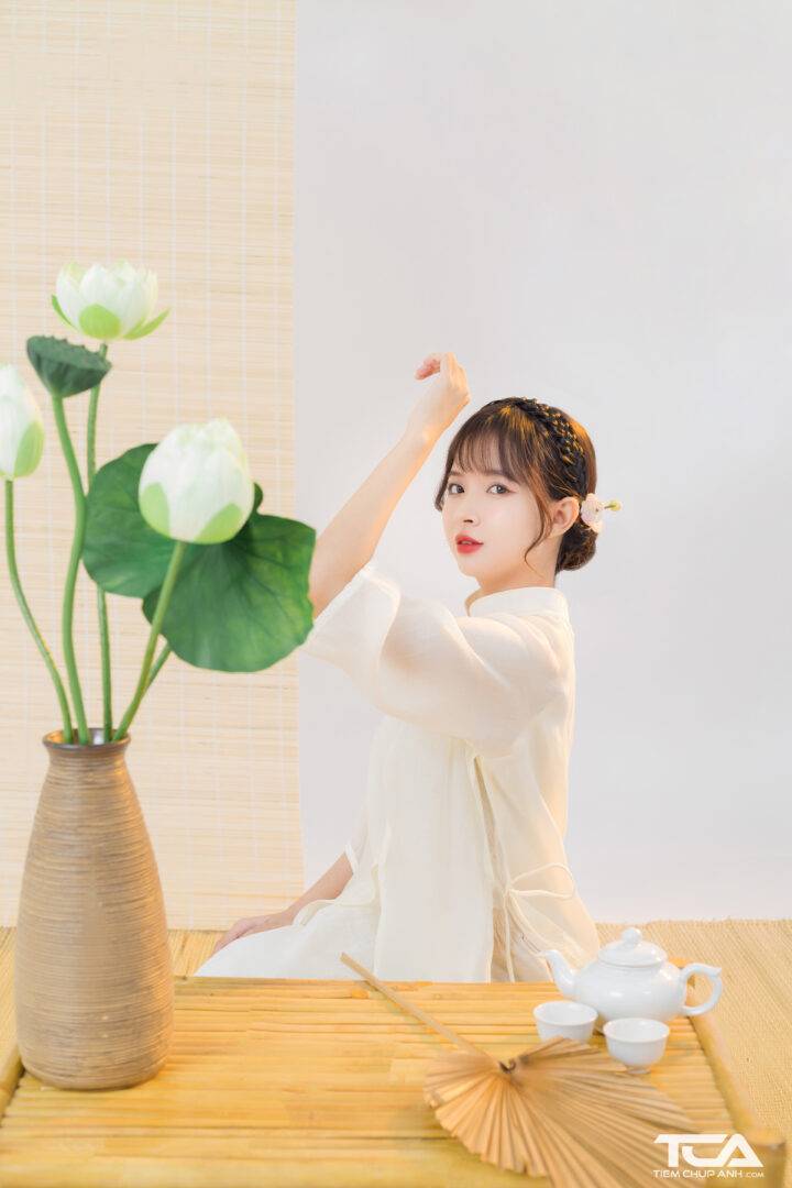cách tạo dáng chụp hình tết