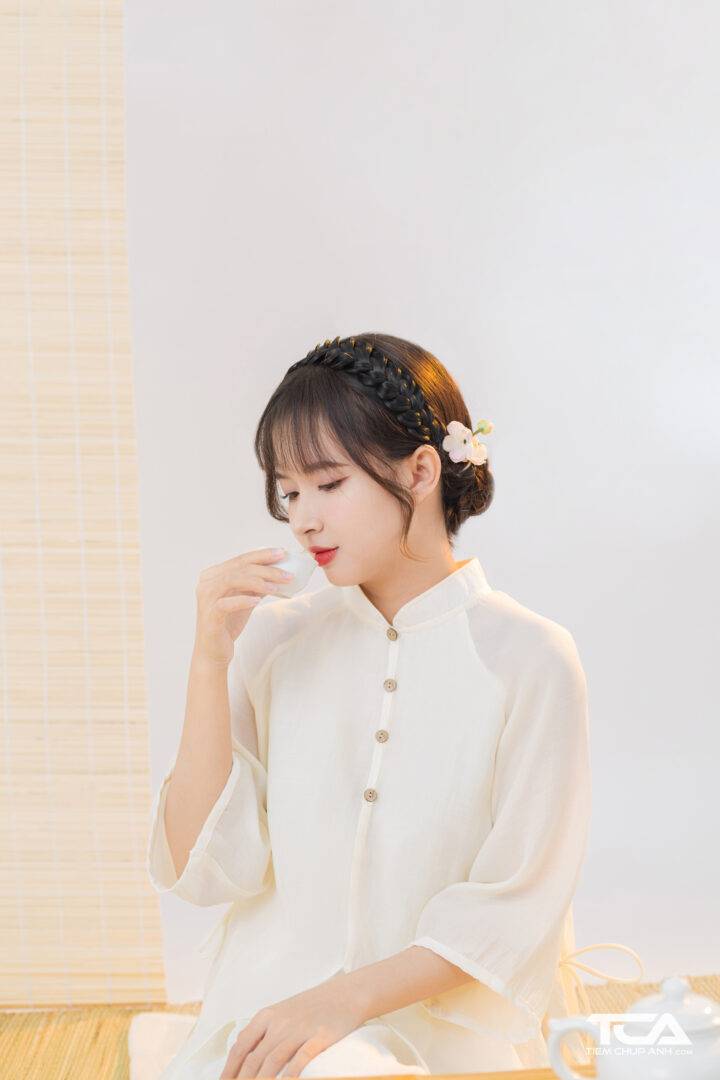 cách tạo dáng chụp hình tết