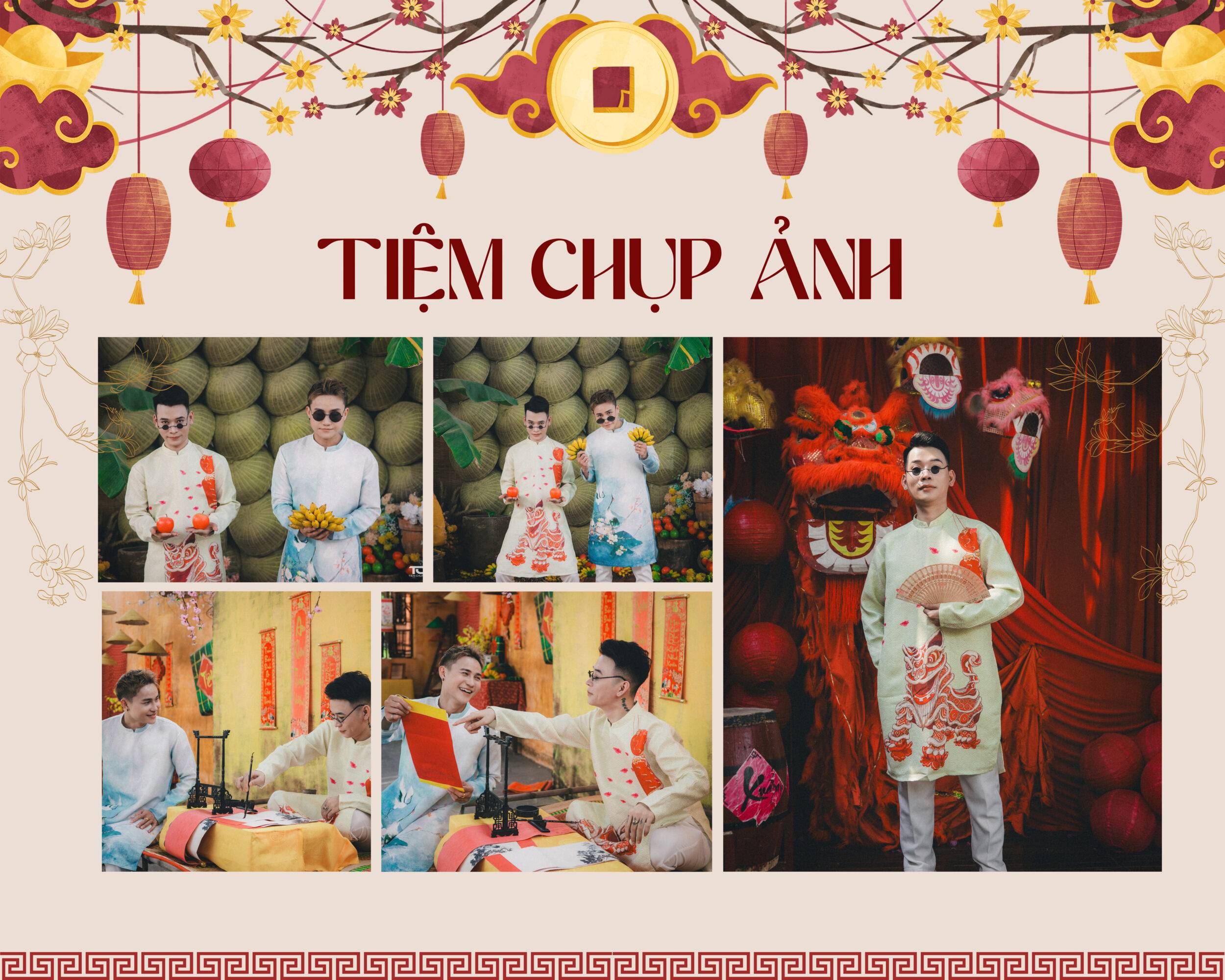 concept chụp ảnh tết cho nam