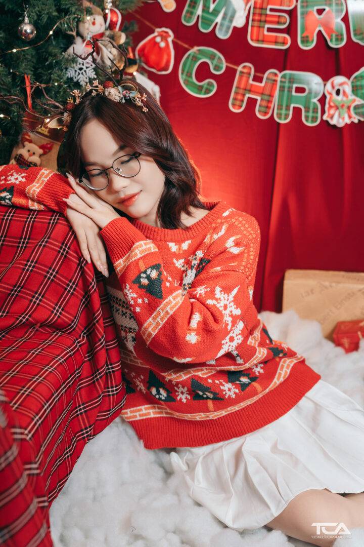 tạo kiểu chụp hình noel
