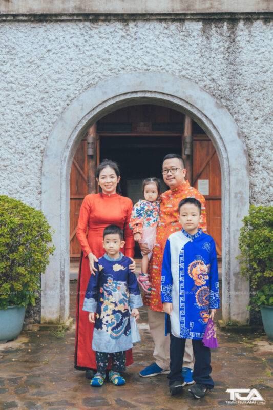 hình gia đình ngày tết