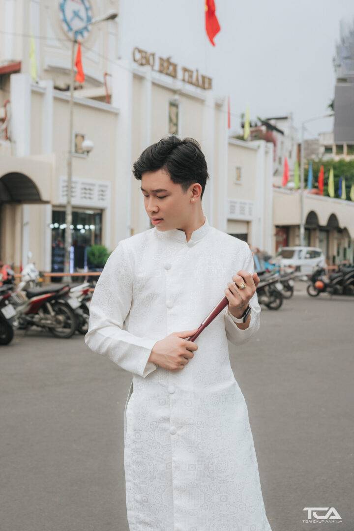 chụp ảnh hoa đào tết