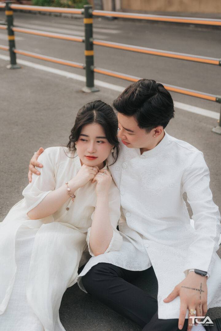 chụp ảnh hoa đào tết