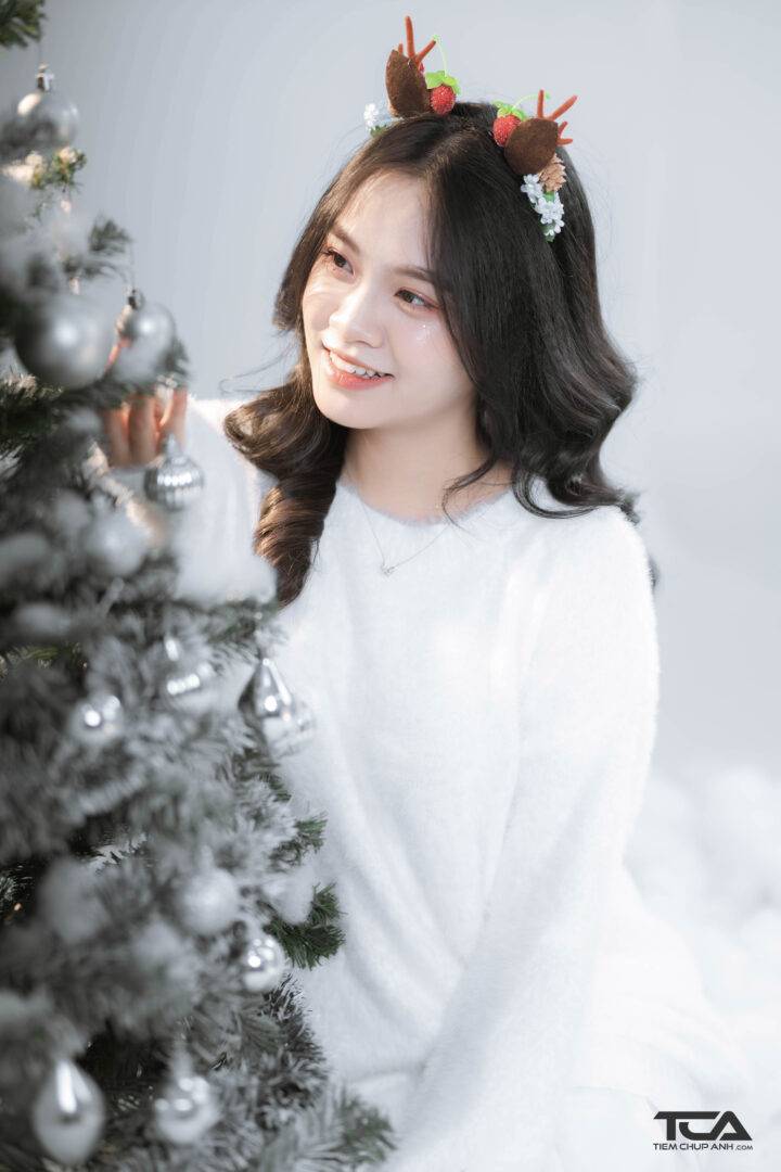dáng chụp ảnh noel