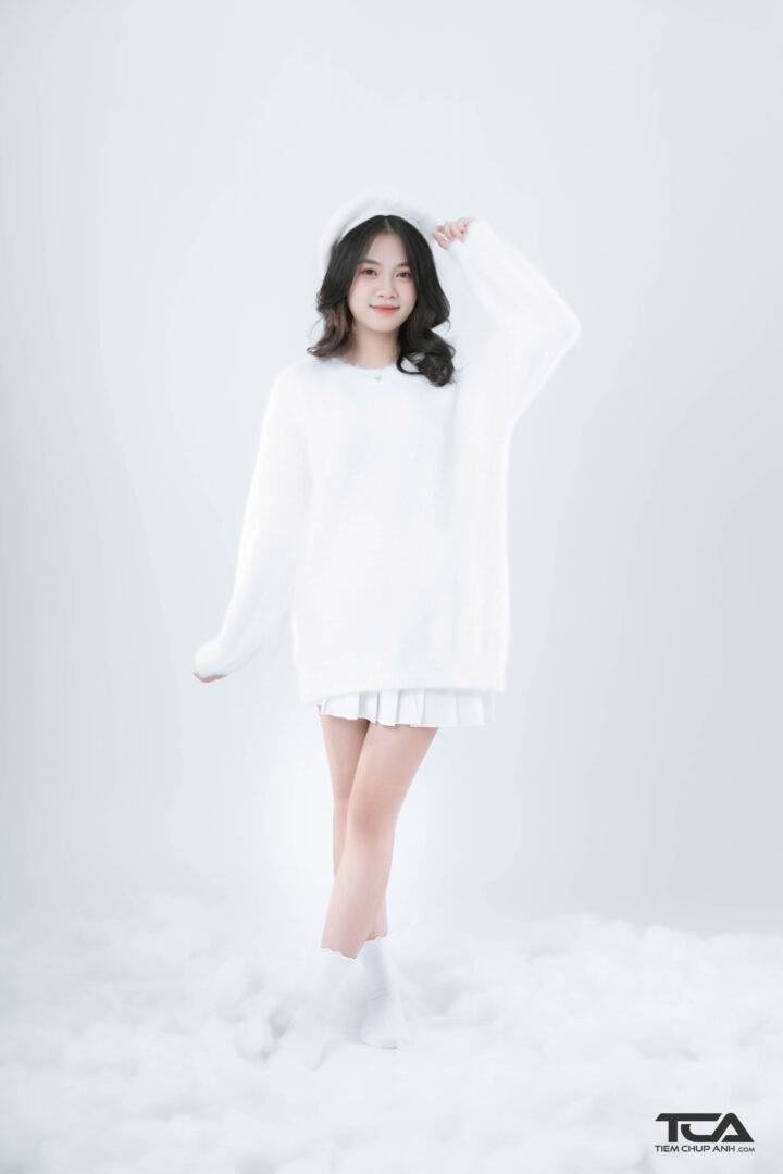 dáng chụp ảnh noel