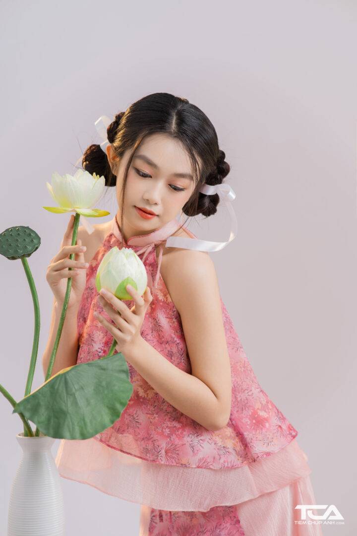 cách tạo dáng chụp hình ngày tết
