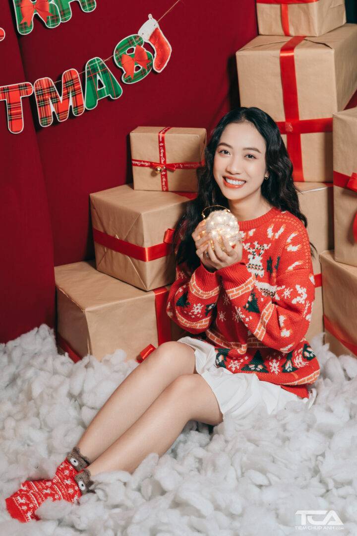 chụp hình noel