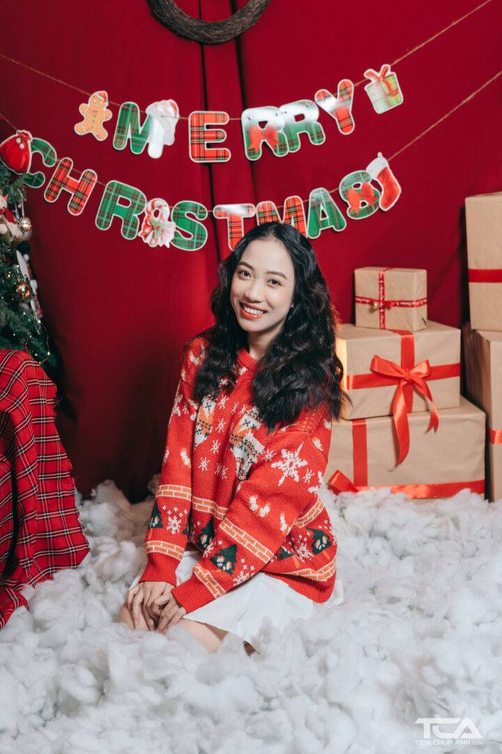 tạo kiểu chụp hình noel