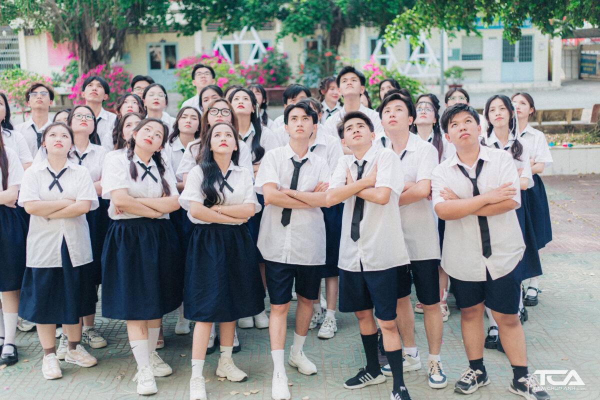 xếp hình chụp ảnh nhóm
