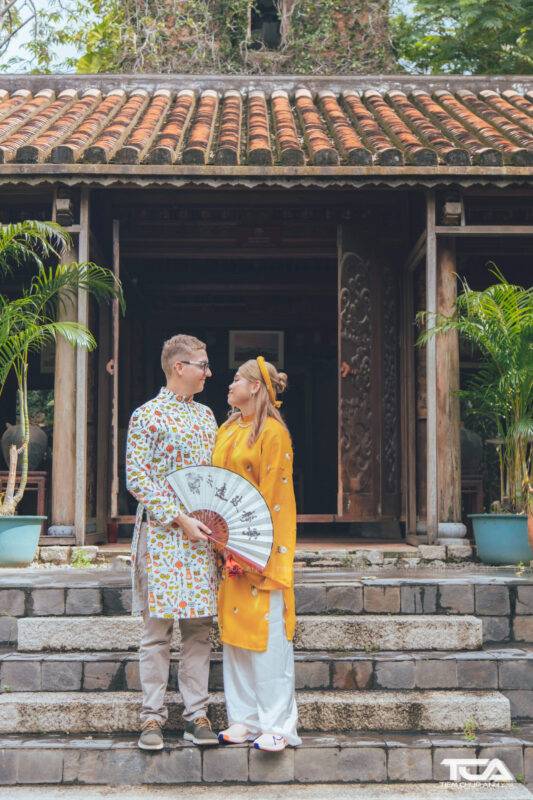 kiểu chụp áo dài tết