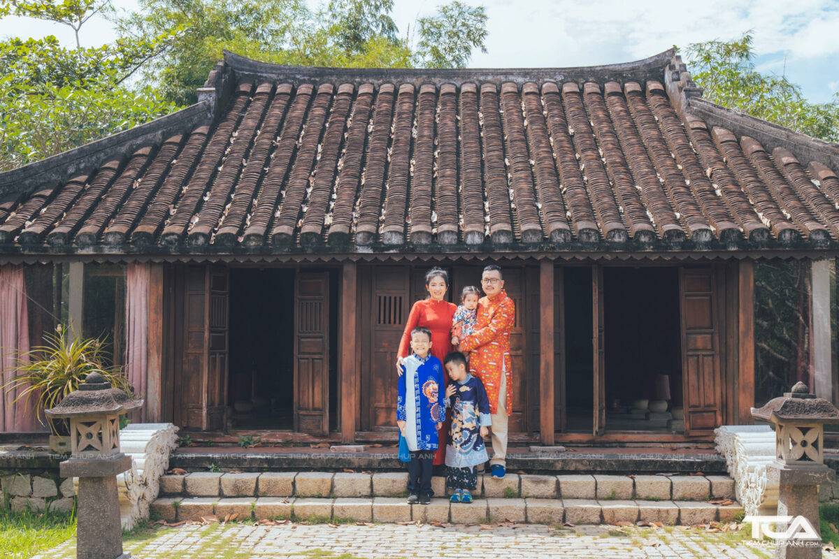 chụp ảnh áo dài cách tân