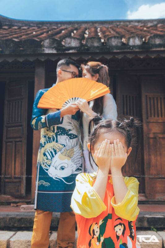 chụp tết áo dài